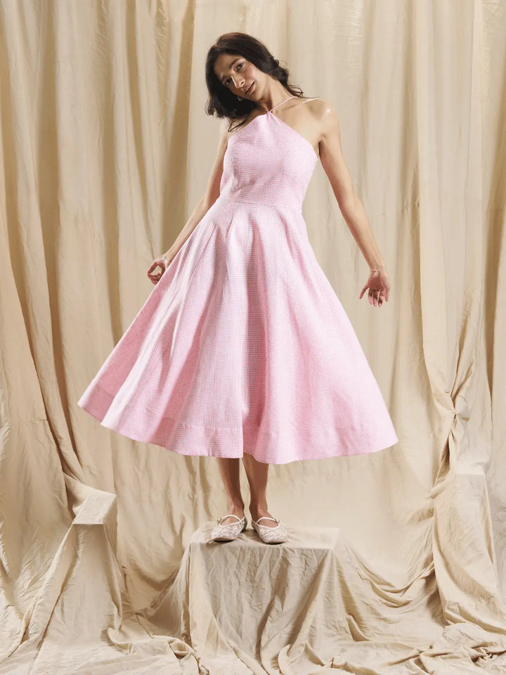 Pink Halter Dress