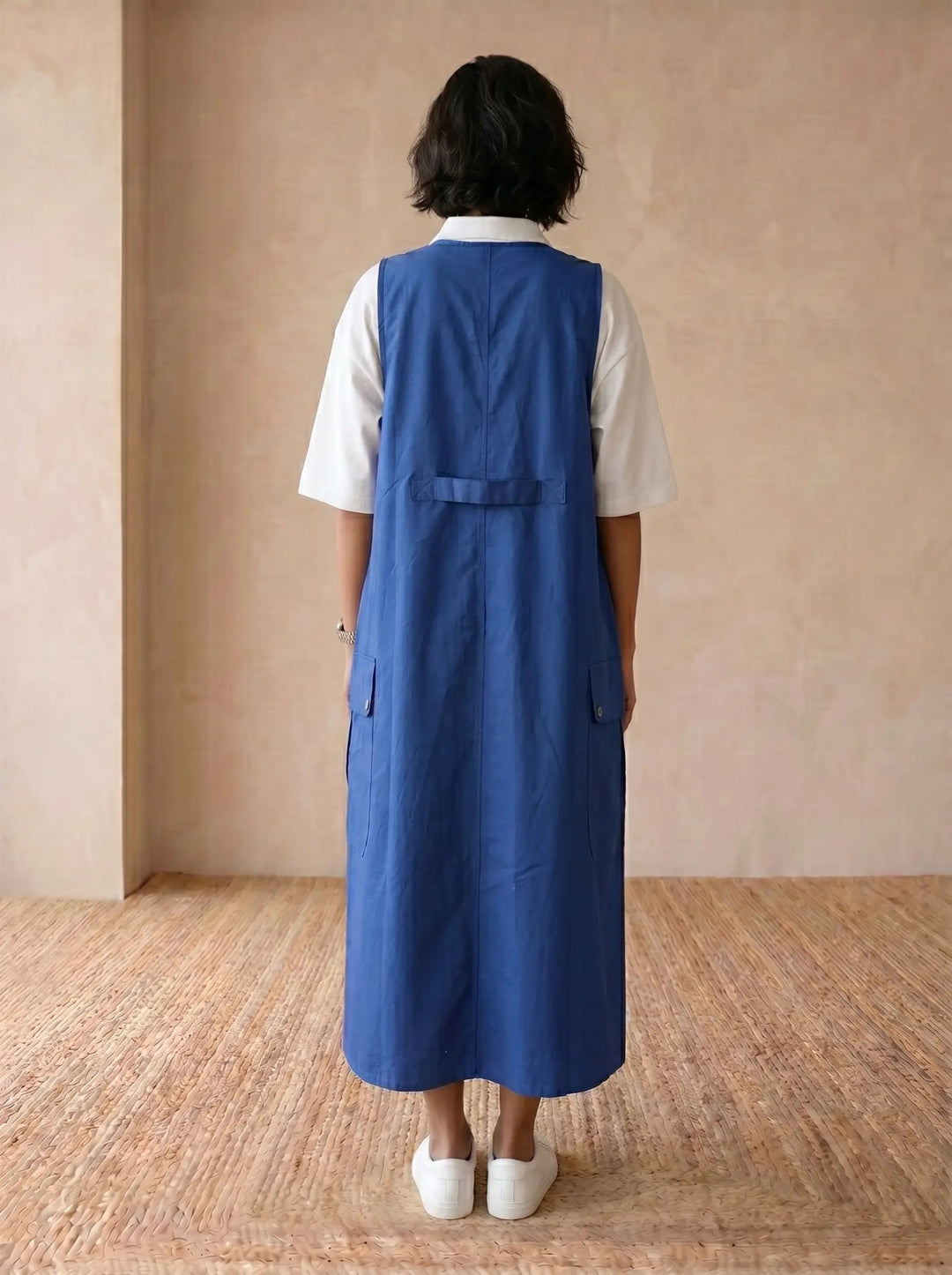 BLUE CARGO DRESS