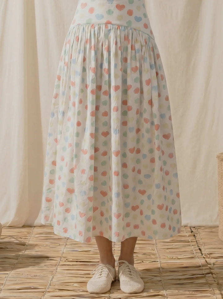 HEART & POLKA DOT SKIRT