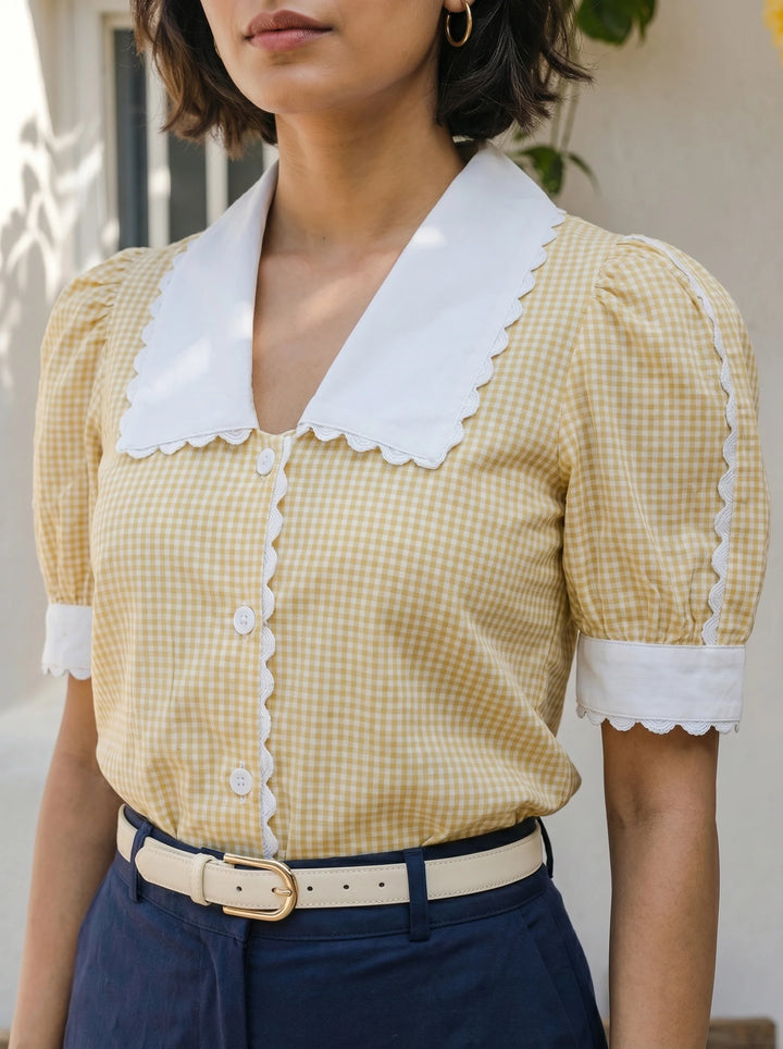 Yellow Check Shirt