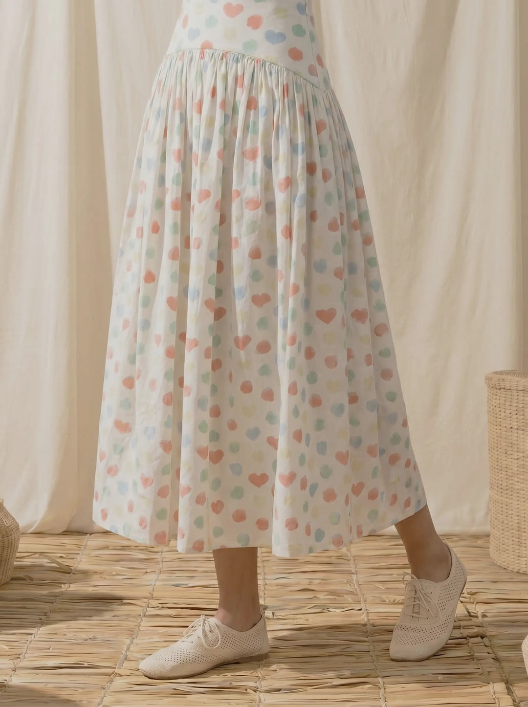 HEART & POLKA DOT SKIRT