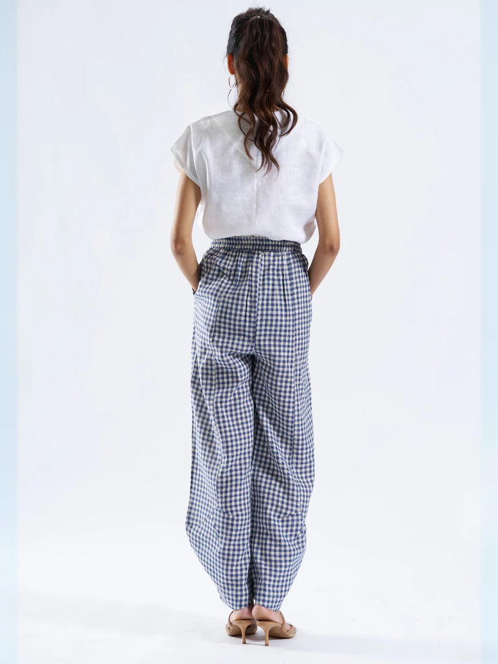 Blue Check Pants