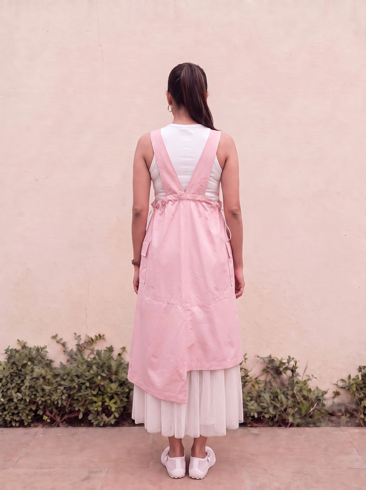 PINK PINAFORE WITH NET