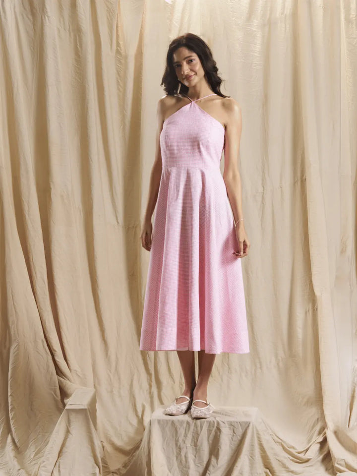 Pink Halter Dress