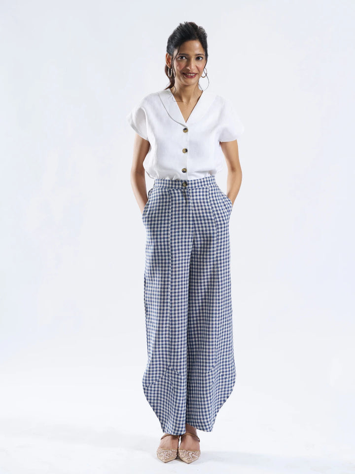 Blue Check Pants