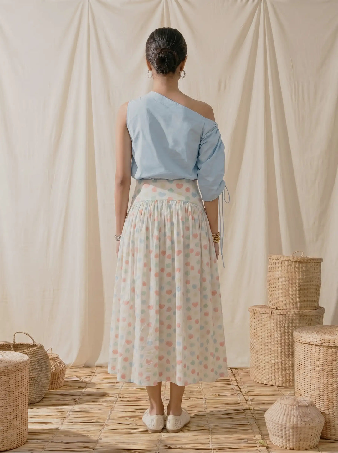 HEART & POLKA DOT SKIRT