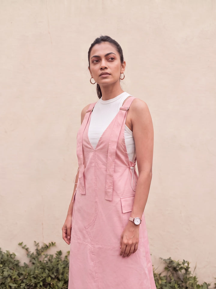 PINK PINAFORE WITH NET