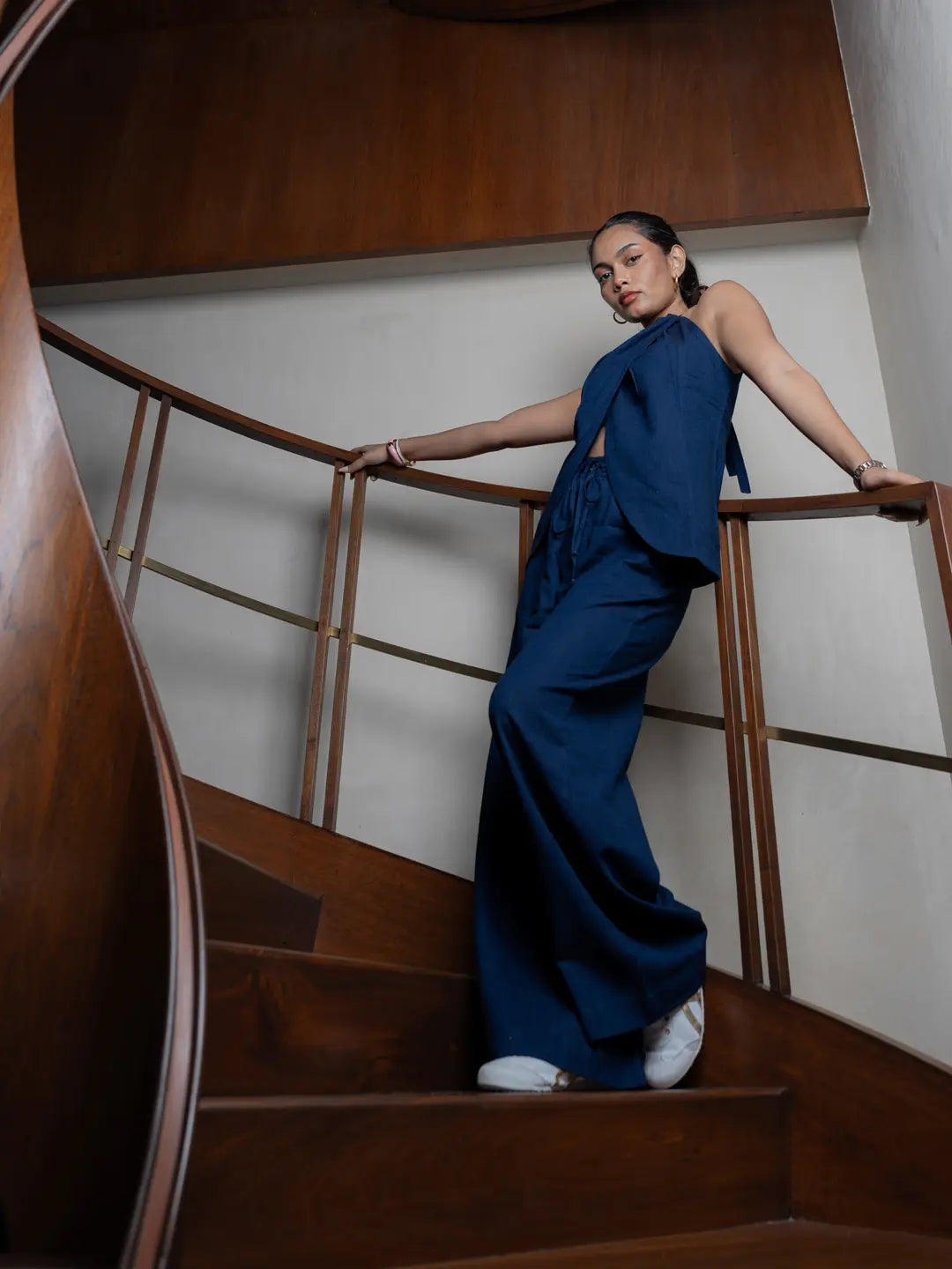 LINEN DENIM CORD SET