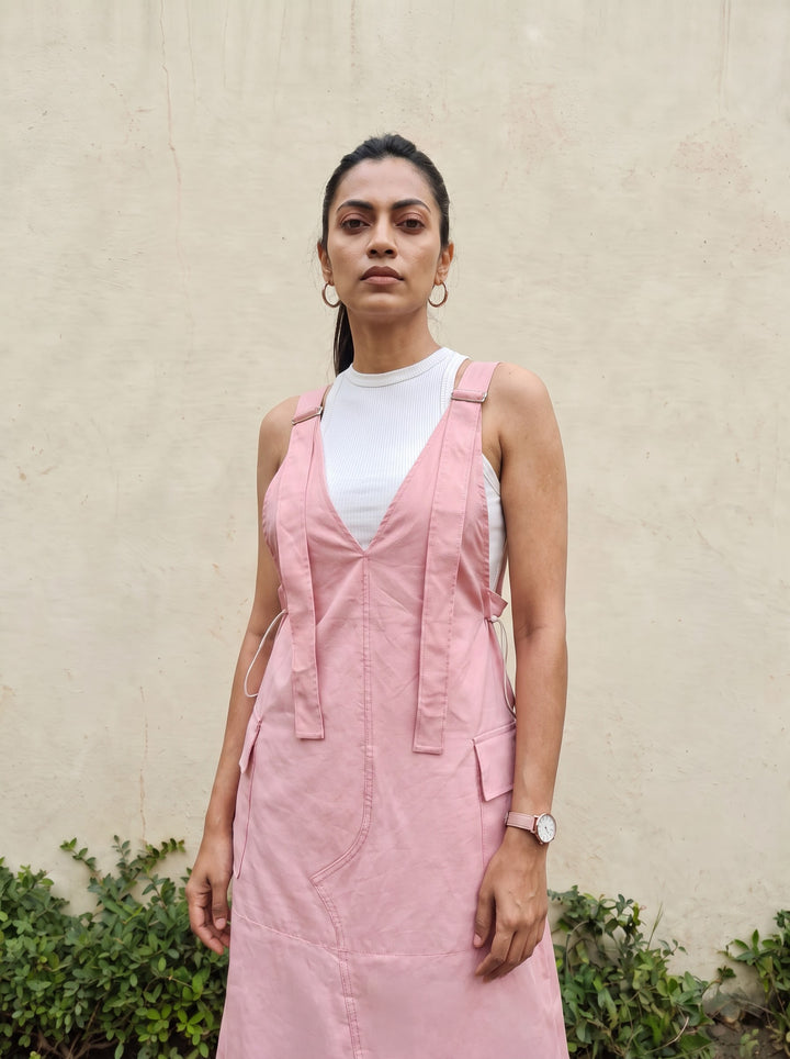 PINK PINAFORE WITH NET