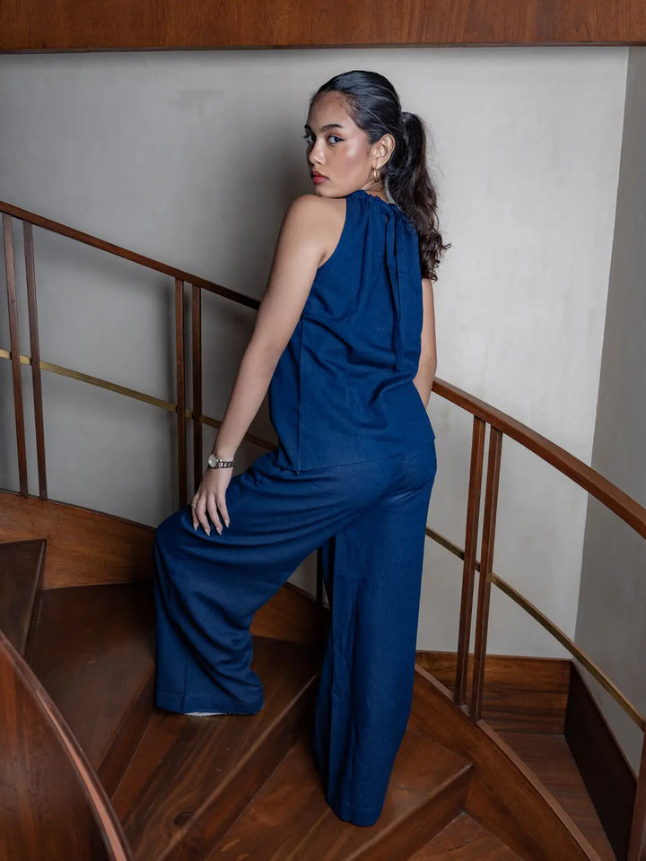 LINEN DENIM CORD SET