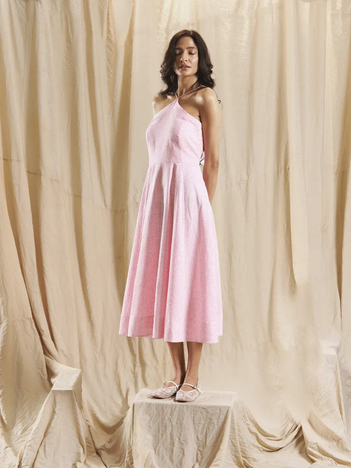 Pink Halter Dress