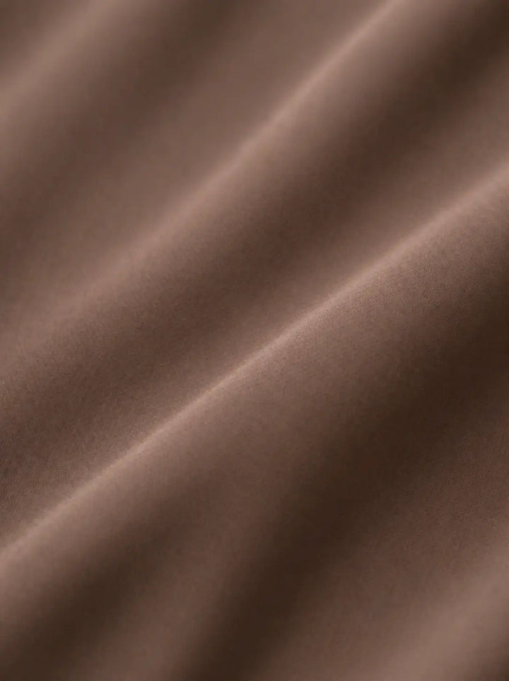 White & Brown One Shoulder Dress