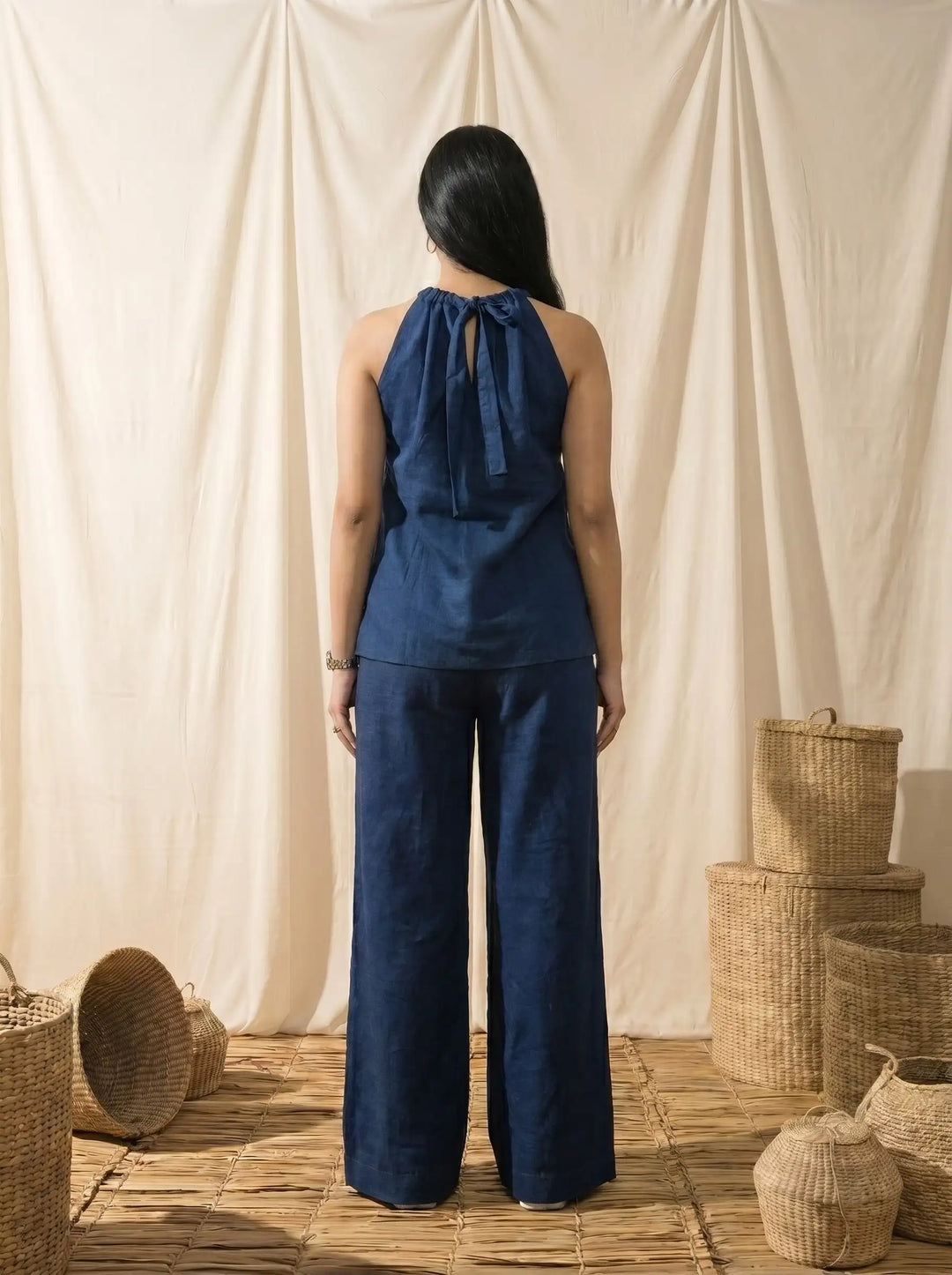 LINEN DENIM CORD SET