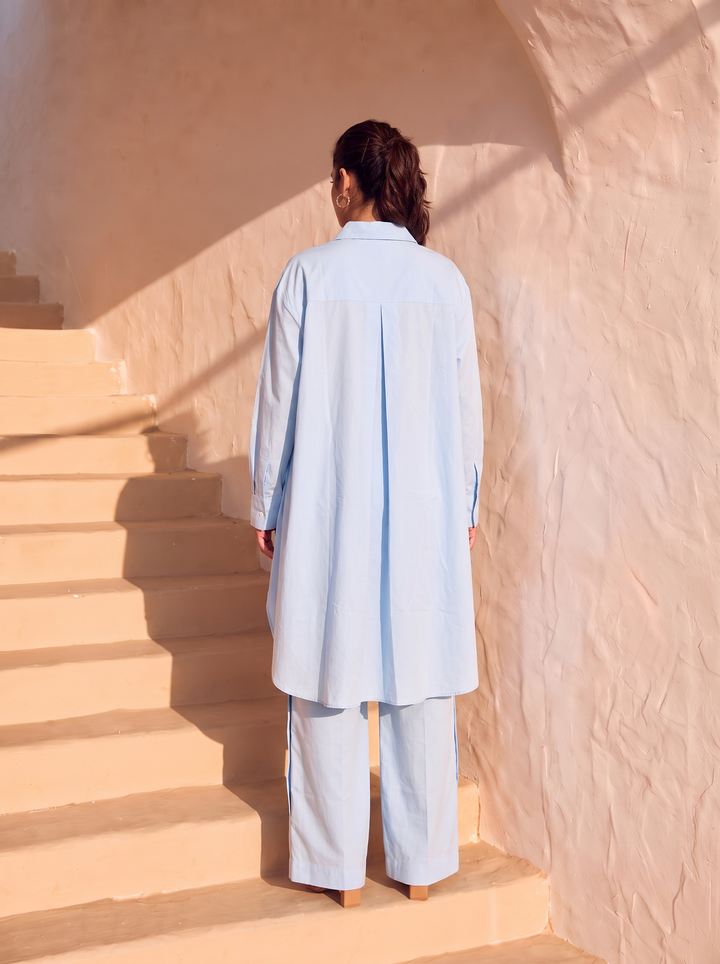 HIGH LOW SHIRT WITH PANTS