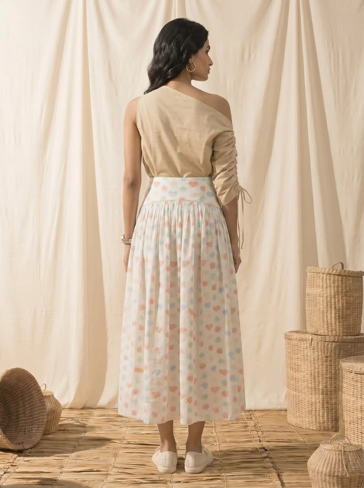 Cream Off Shoulder Top