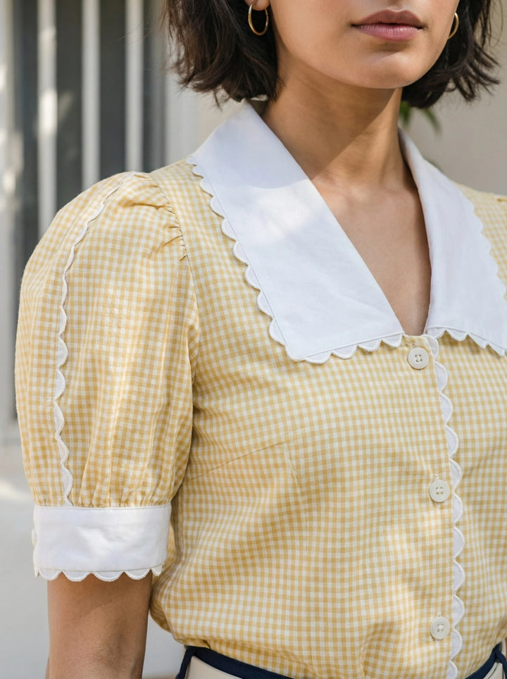 Yellow Check Shirt