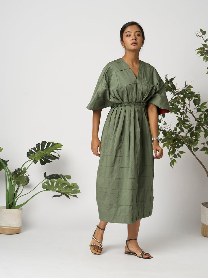Pintuck Dress