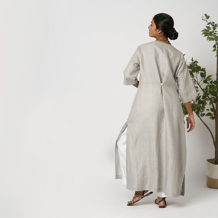 Linen Kurta Pants Set