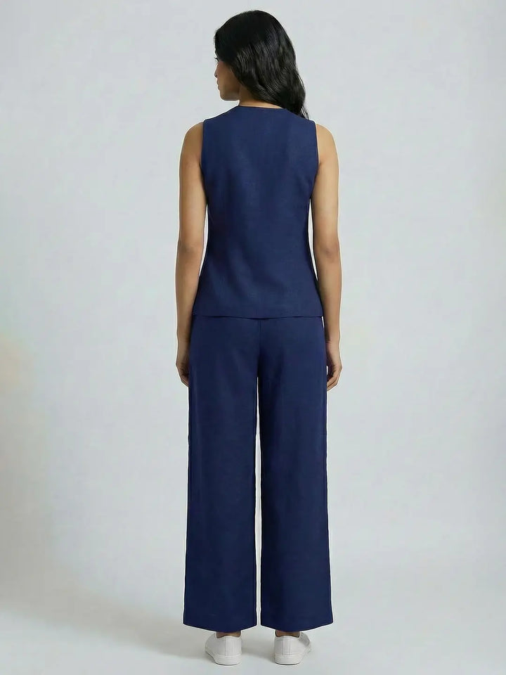 LINEN DENIM JACKET CORD SET