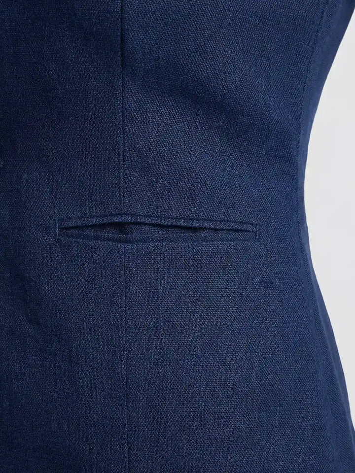 LINEN DENIM JACKET CORD SET